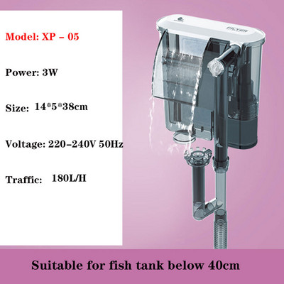 Filtru de cascadă suspendat rezervor de pește. Filtru de circulatie a apei, cascada mica, dop de acvariu - in filtru de apa