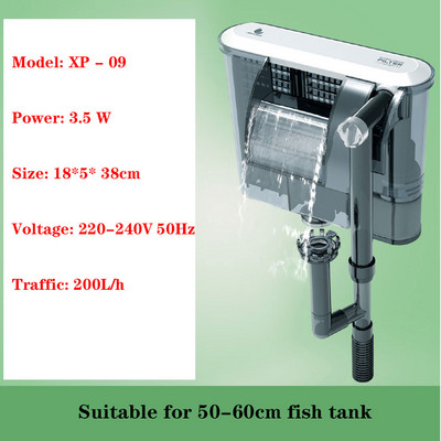 Filtru de cascadă suspendat rezervor de pește. Filtru de circulatie a apei, cascada mica, dop de acvariu - in filtru de apa