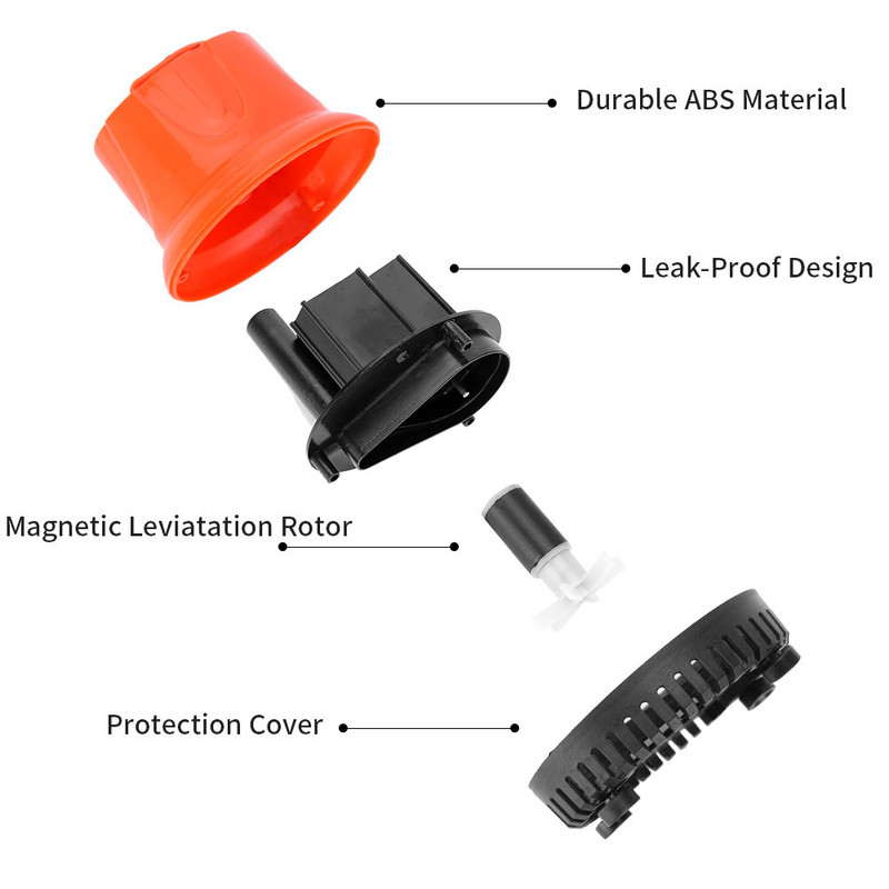 Kalapaak Alumine imemispump sukelpump akvaariumi vaikse veepumba jaoks Multifunktsionaalne väike imemispump