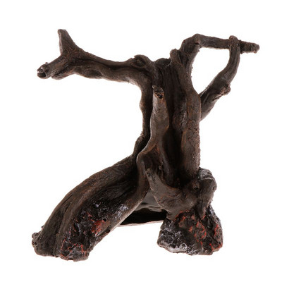 Decorarea rezervorului de pești Acvariu Ascunzătoare pentru copaci Ascunzătoare pentru pești mici Betta House Rășină rădăcină din lemn de plutire