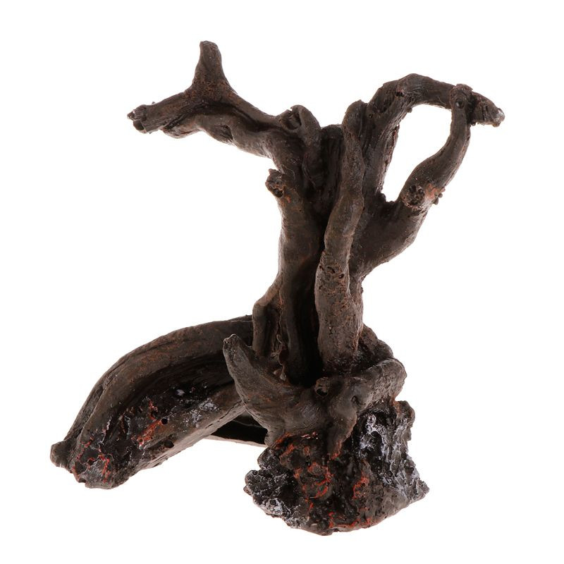 Decorarea rezervorului de pești Acvariu Ascunzătoare pentru copaci Ascunzătoare pentru pești mici Betta House Rășină rădăcină din lemn de plutire