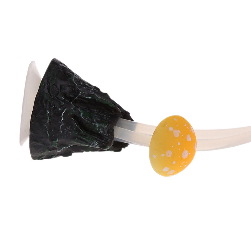 Ornament de ciupercă cu frunze de lotus strălucitoare artificiale fluorescente, plante luminoase din silicon, decor pentru acvariu, accesorii pentru rezervor de pește