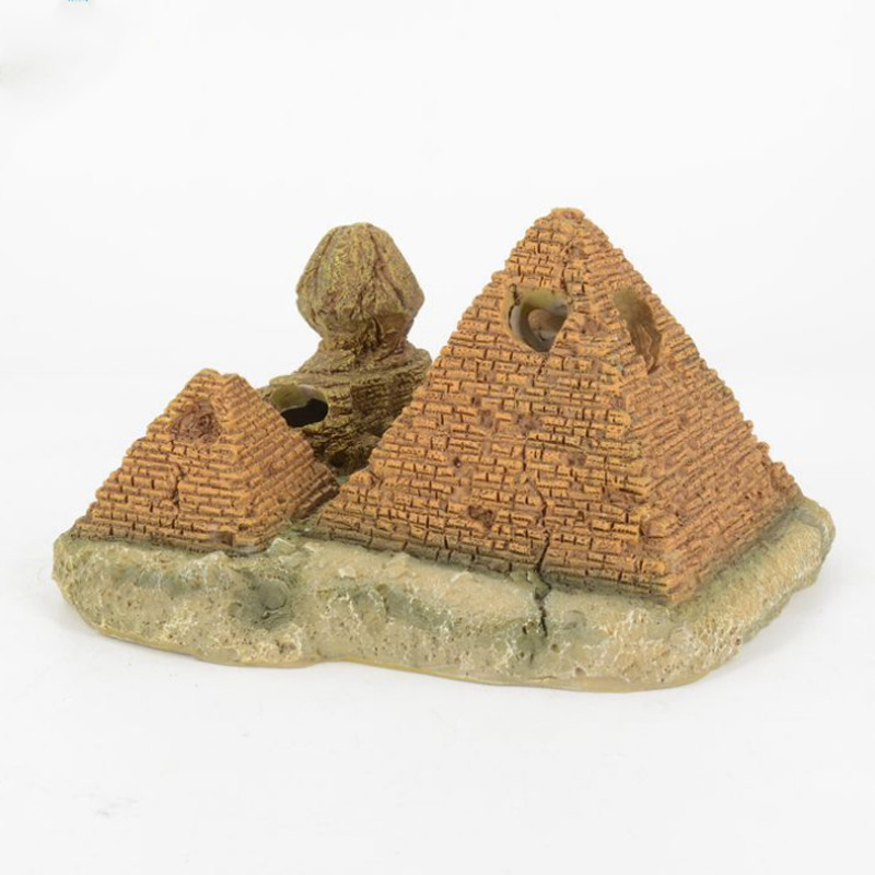 Accesorii pentru acvariu pentru acvariu de pește, piramidă din rășină, sfinx, înfrumusețare pentru acvariu, pentru peisaj, peisaj, meșteșuguri