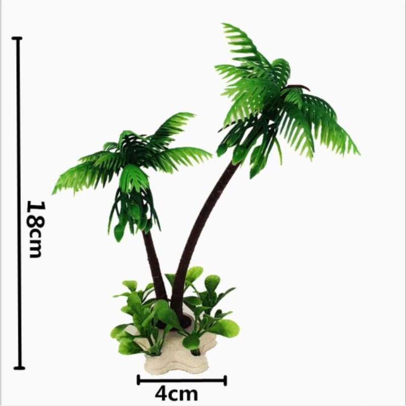 2021. gada ūdensaugu ainavas simulācija, ūdenszāle, zivju tvertnes dekorēšana, dekorēšana, smilšu galda, ainava, kokosriekstu koks