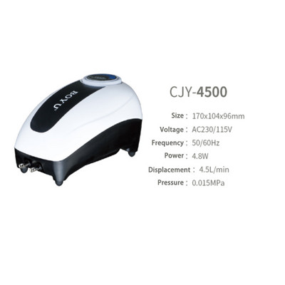 Pompă de oxigen din seria BOYU CJY 1,7W -12W Pompă de aer reglabilă ultra-silențioasă pentru aerator de acvariu pentru acvariu Crește compresorul de aer