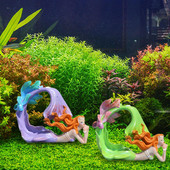 Τεχνητή ρητίνη Mermaid Princess Crafts Layout Prop Ενυδρείο Δεξαμενή ψαριών Διακόσμηση τοπίου