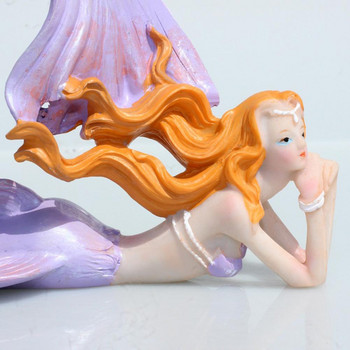 Τεχνητή ρητίνη Mermaid Princess Crafts Layout Prop Ενυδρείο Δεξαμενή ψαριών Διακόσμηση τοπίου