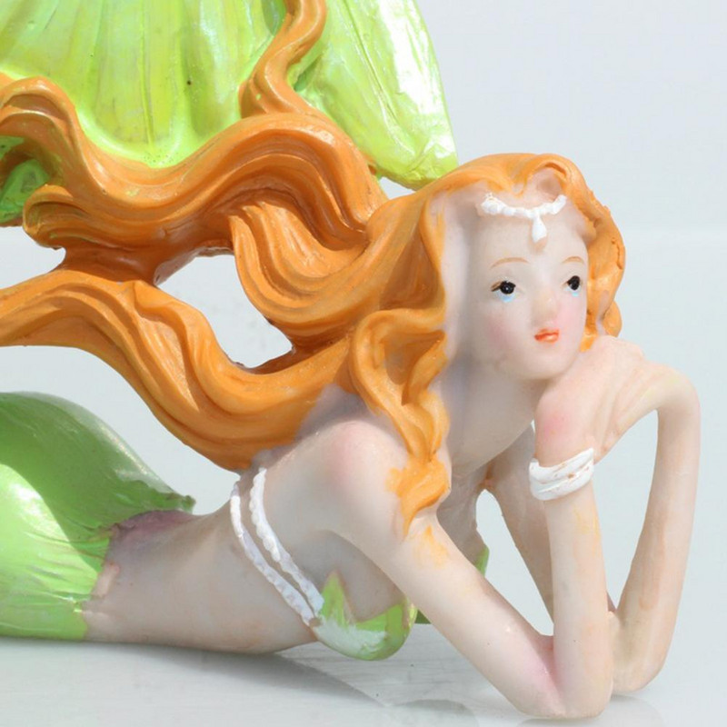 Τεχνητή ρητίνη Mermaid Princess Crafts Layout Prop Ενυδρείο Δεξαμενή ψαριών Διακόσμηση τοπίου
