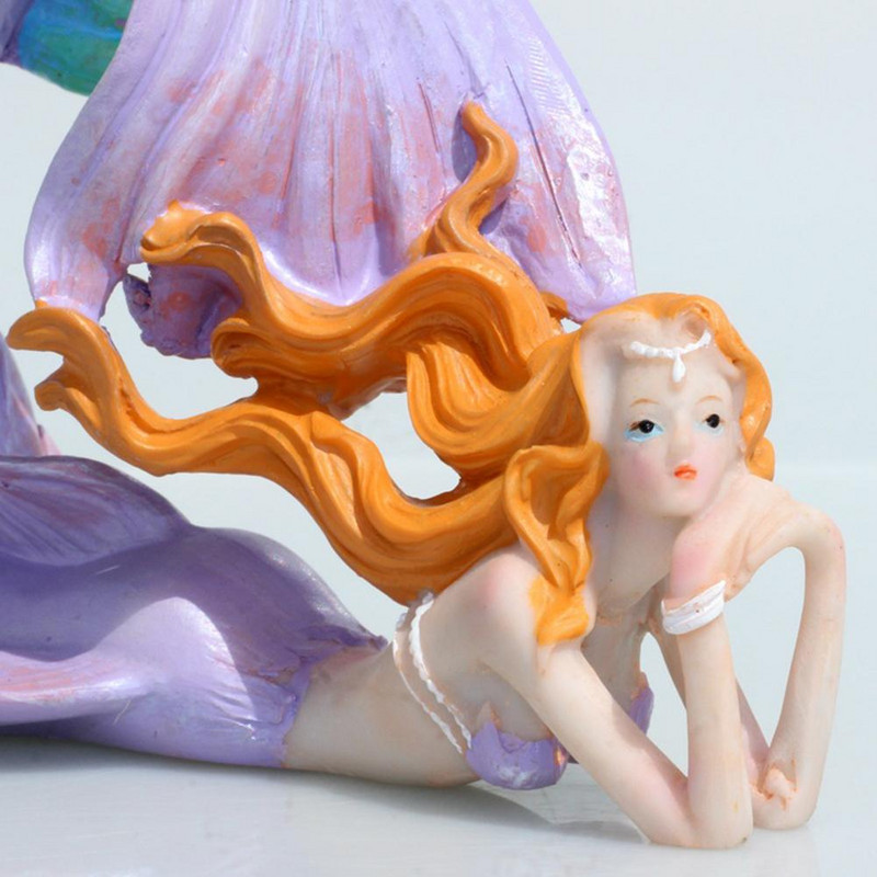 Τεχνητή ρητίνη Mermaid Princess Crafts Layout Prop Ενυδρείο Δεξαμενή ψαριών Διακόσμηση τοπίου