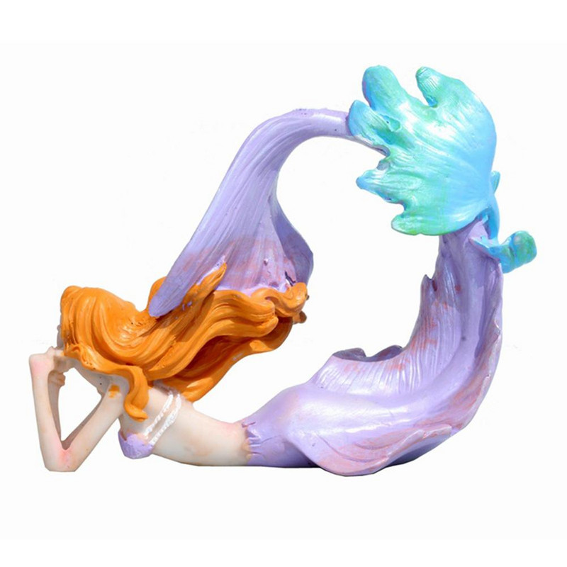 Τεχνητή ρητίνη Mermaid Princess Crafts Layout Prop Ενυδρείο Δεξαμενή ψαριών Διακόσμηση τοπίου