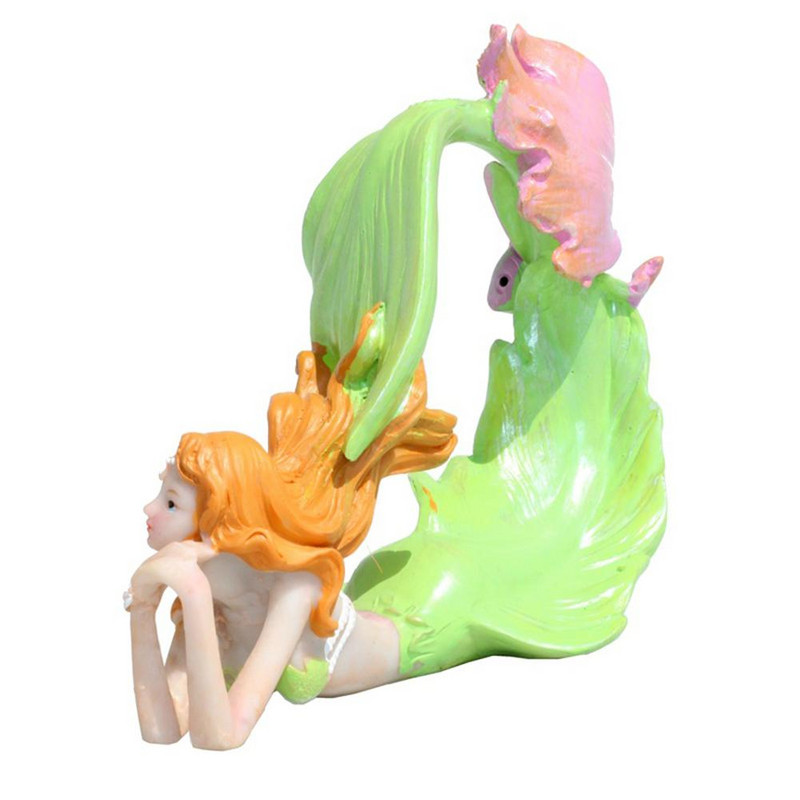 Τεχνητή ρητίνη Mermaid Princess Crafts Layout Prop Ενυδρείο Δεξαμενή ψαριών Διακόσμηση τοπίου