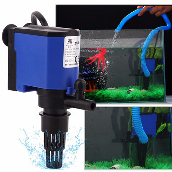 3-в-1 многофункционален филтър за аквариум Въздушна помпа Водна помпа за аквариум Аквариум Циркулиращ воден спрей Потопяем пречиствателен филтър