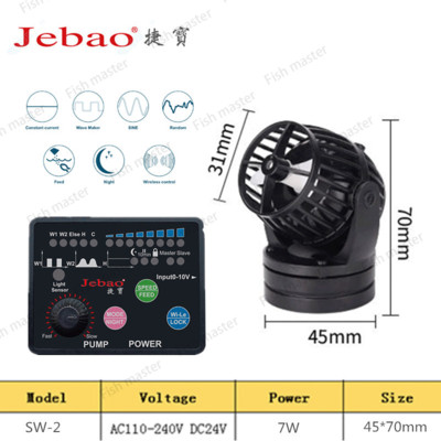 Jebao/Jecod 110~240V RW4 RW8 RW15 RW20 RW-4 RW-8 RW-15 RW-20 SW2 SW4 SW8 SW15 Coral cilindar pumpa. Izrada valova za morski akvarij