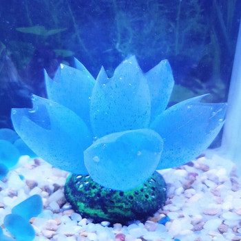 Розово флуоресцентно растение Ярко изкуствено силиконово украшение за аквариум Водна трева за растение за симулация на аквариум Ежедневни декорации