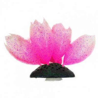 Plantă fluorescentă roz Ornament pentru rezervor de pește din silicon artificial viu Iarbă de apă pentru planta de simulare de acvariu Decorări zilnice