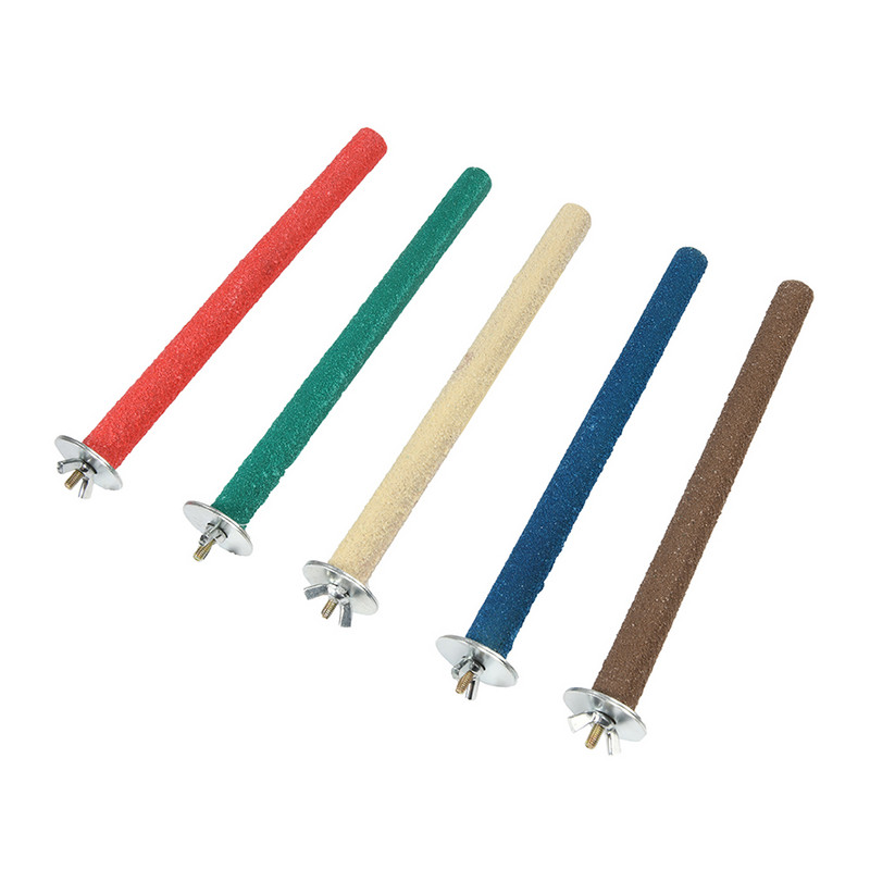 Animale de companie Jucării de mestecat pentru păsări Papagal Bibani Stand Platformă Cușcă Jucărie Slefuire labei Curățat Papagal Scrub Stick