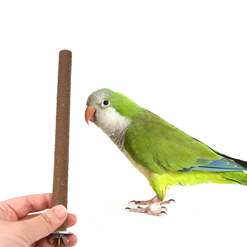 Animale de companie Jucării de mestecat pentru păsări Papagal Bibani Stand Platformă Cușcă Jucărie Slefuire labei Curățat Papagal Scrub Stick