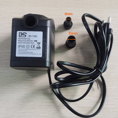 EU Plug Ac 220V 20W Υποβρύχια Αντλία Νερού Υψηλής Ισχύς Φίλτρο Ενυδρείου USB Αδιάβροχο Σιντριβάνι Rockery Air Fish Pond Waterfall