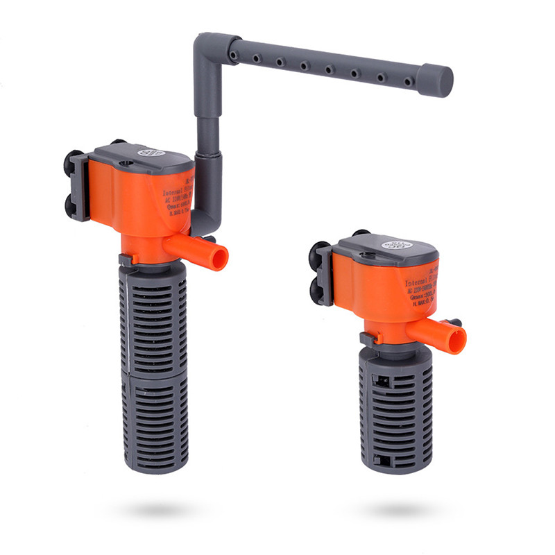 Mini filtru 3W 5W 3-în-1 Filtru pentru pompă de aer încorporată Alimentare cu oxigen Accesorii pentru acvariu pentru rezervor de pește pentru creșterea oxigenului din iaz