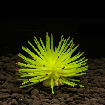 Fish Tank Landscaping Decoration Simulation Water Grass Large 10CM Silicone Software Simulation Sea Urchin Coral Ball Ornaments