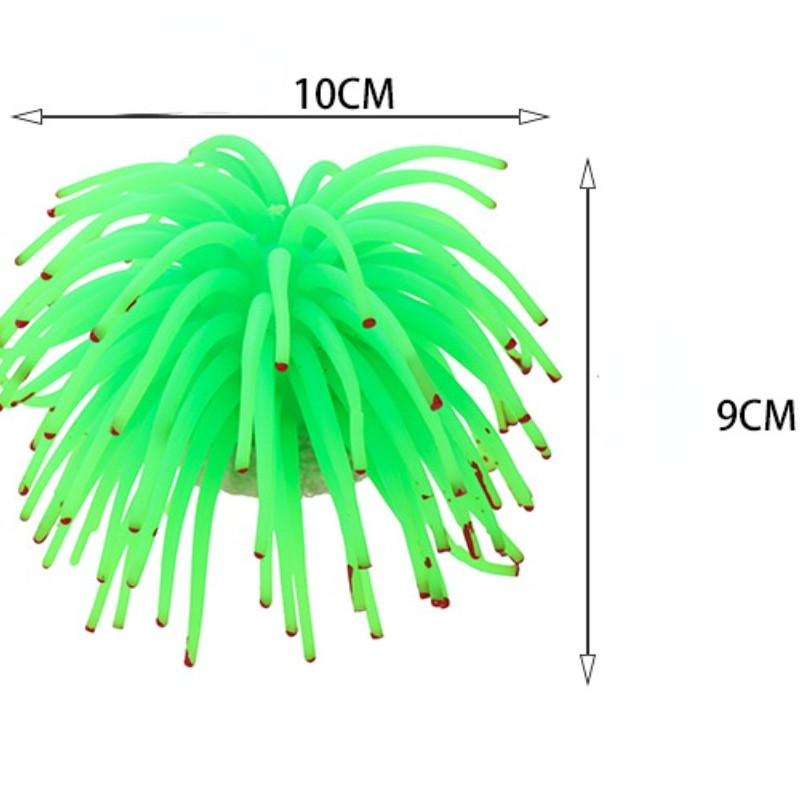 akvárium tereprendezés dekoráció szimuláció víz fű nagy 10 cm szilikon szoftver szimuláció tengeri sün korall golyó díszek