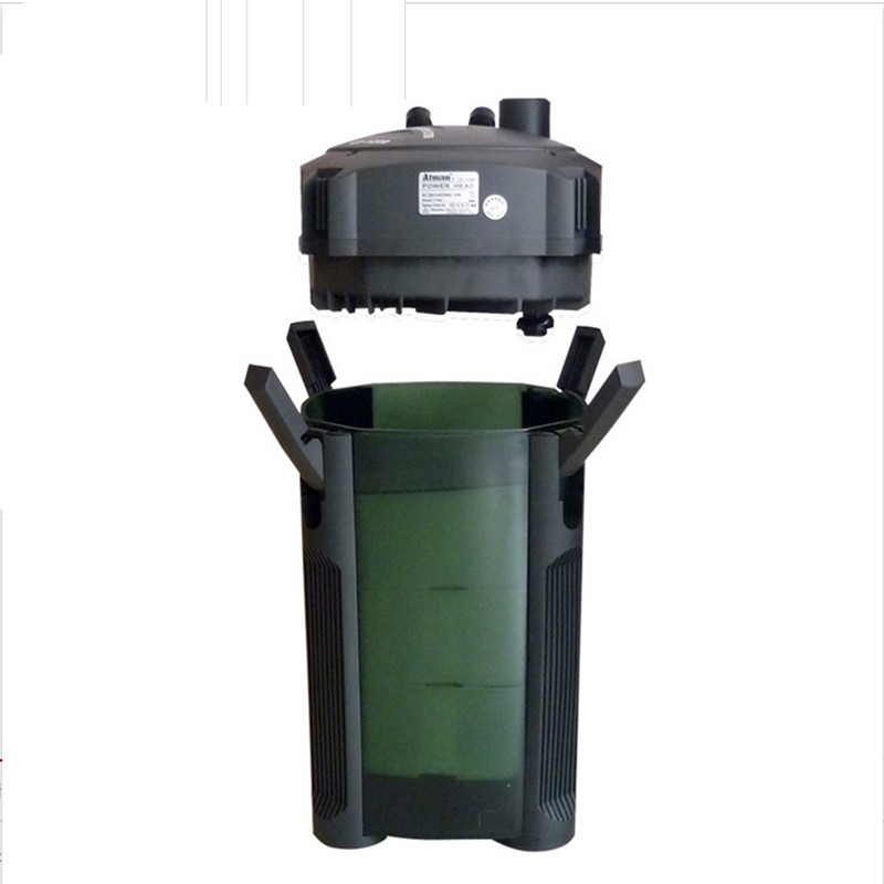 Cilindru ATMAN găleată cu filtru extern CF1200 echipament de filtru pentru acvariu pentru acvariu iaz cu pești CF800 mute frontal