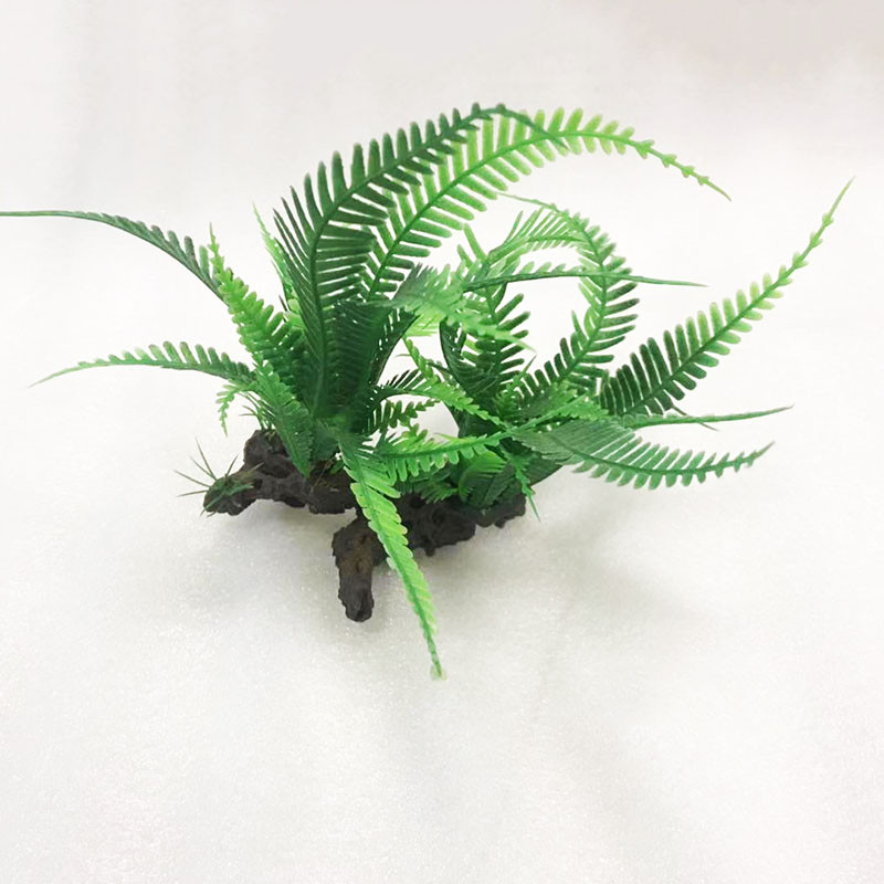 Decor de plante artificiale grozave de acvariu pentru rezervor de pește, ornament de iarbă submersibilă, plantă de apă din plastic