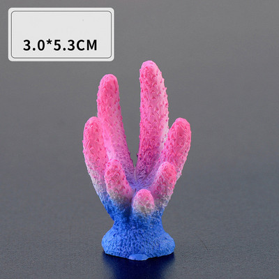 Χαριτωμένα μικροτοπία τεχνητά κοραλλιογενή αστερίες από ρητίνη για στολίδια δεξαμενής ψαριών Αξεσουάρ ενυδρείου Διακοσμήσεις σπιτιού