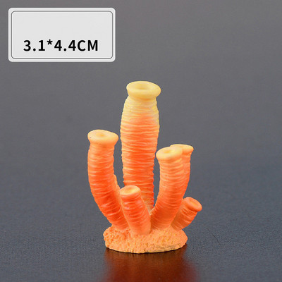 Χαριτωμένα μικροτοπία τεχνητά κοραλλιογενή αστερίες από ρητίνη για στολίδια δεξαμενής ψαριών Αξεσουάρ ενυδρείου Διακοσμήσεις σπιτιού