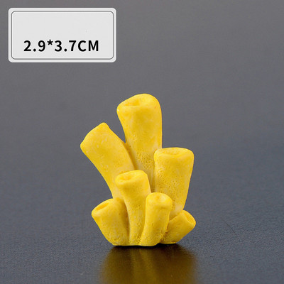 Χαριτωμένα μικροτοπία τεχνητά κοραλλιογενή αστερίες από ρητίνη για στολίδια δεξαμενής ψαριών Αξεσουάρ ενυδρείου Διακοσμήσεις σπιτιού