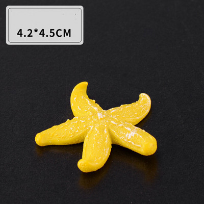 Χαριτωμένα μικροτοπία τεχνητά κοραλλιογενή αστερίες από ρητίνη για στολίδια δεξαμενής ψαριών Αξεσουάρ ενυδρείου Διακοσμήσεις σπιτιού