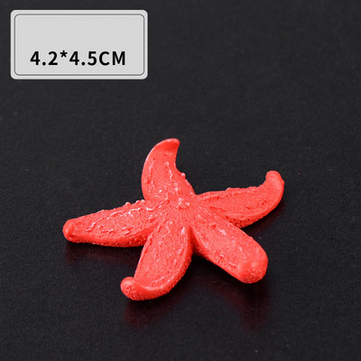 Χαριτωμένα μικροτοπία τεχνητά κοραλλιογενή αστερίες από ρητίνη για στολίδια δεξαμενής ψαριών Αξεσουάρ ενυδρείου Διακοσμήσεις σπιτιού