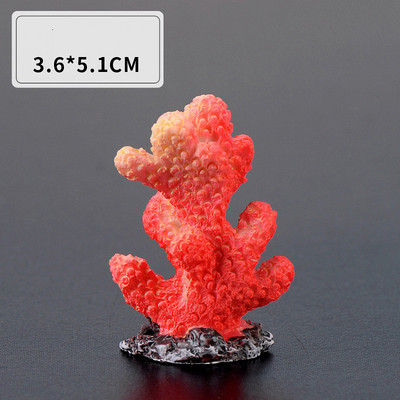 Χαριτωμένα μικροτοπία τεχνητά κοραλλιογενή αστερίες από ρητίνη για στολίδια δεξαμενής ψαριών Αξεσουάρ ενυδρείου Διακοσμήσεις σπιτιού