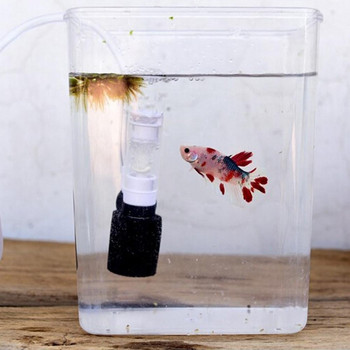 1 ΤΕΜ Silent Mini Plastic Pneumatic Filter for Fish Bowl Aquarium 10x2x3cm