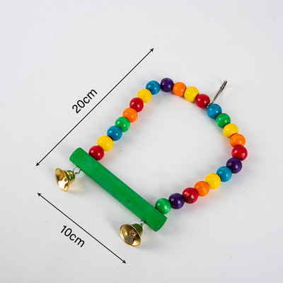 Oglindă pentru păsări Jucărie de joacă interactivă din lemn, cu biban, pentru papagali mici, papagal, calopsită, conure, accesorii pentru cușcă