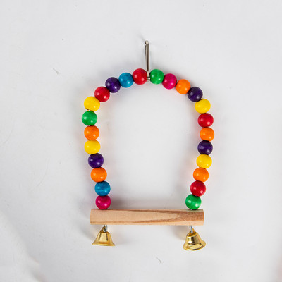 Oglindă pentru păsări Jucărie de joacă interactivă din lemn, cu biban, pentru papagali mici, papagal, calopsită, conure, accesorii pentru cușcă