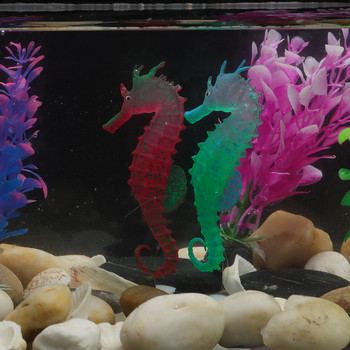 3 цвята Изкуствен аквариум Морско конче Орнамент Декор Светещ ефект Декорация на аквариум Водни домашни любимци Аксесоари за дома