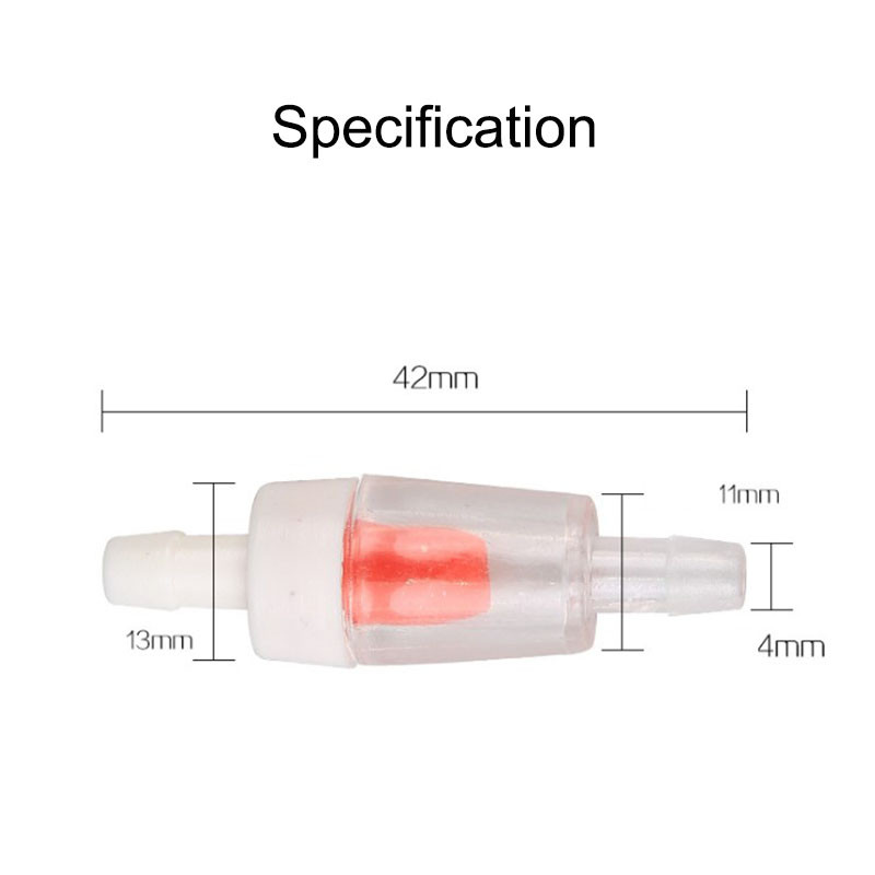 5 vnt. baltos raudonos akvariumo oro siurblio atbulinis vožtuvas žuvų bakas vienpusis atbulinis vožtuvas akvariumo Co2 sistemos oro siurblys