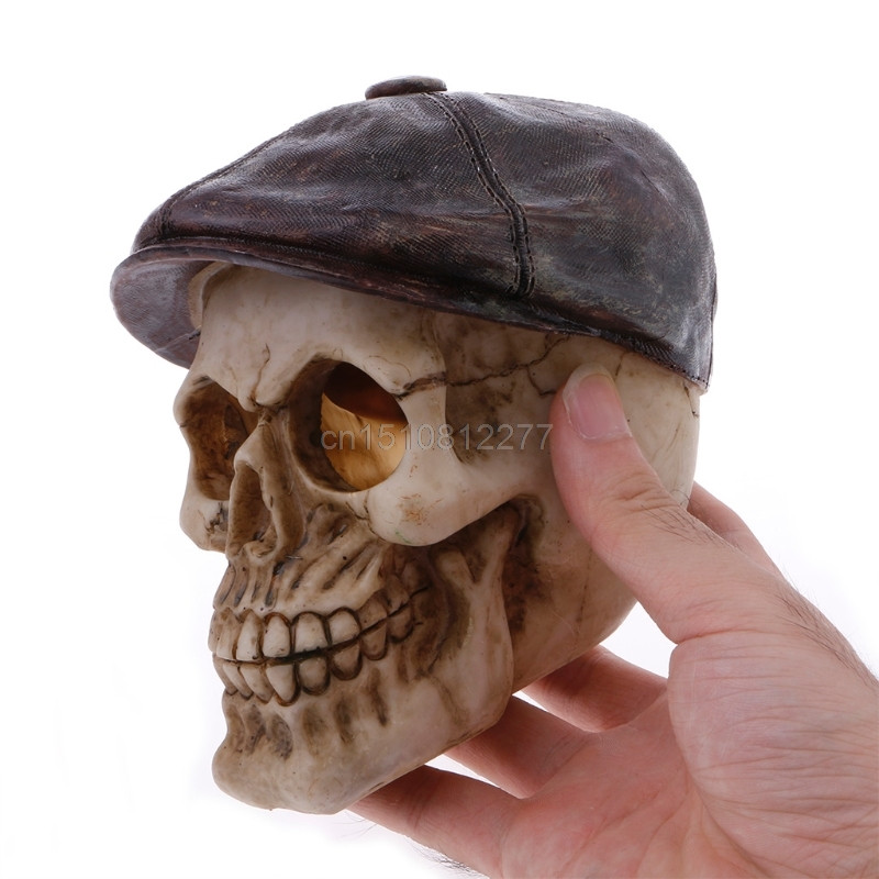 Resin Simulation Head Bone Skull Shape Terrarium Reptile Hide Cave Aquarium Fish Tank Landscape Στολίδι M13 Dropshipping