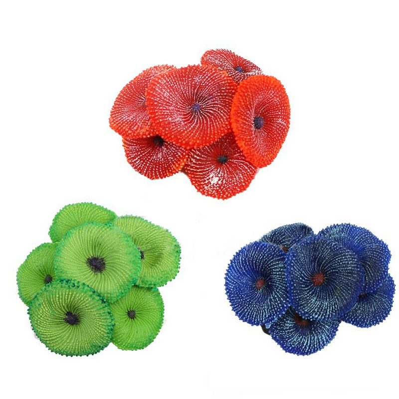 Νέο ψεύτικο φυτό ενυδρείου με νερό κοραλλιογενές στολίδι Δεξαμενή ψαριών Πλαστικό εργαλείο διακόσμησης