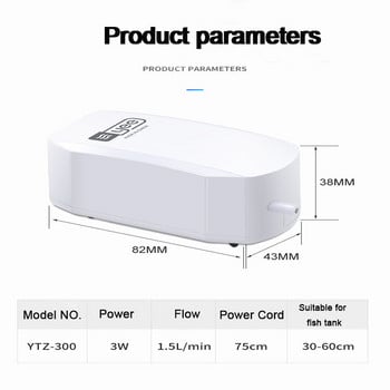 Mute Aquarium Air Pump Oxygen for Aquarium Air Compressor Fish Tank Oxygen Pump Single Double Outlet with Check Valve 220V