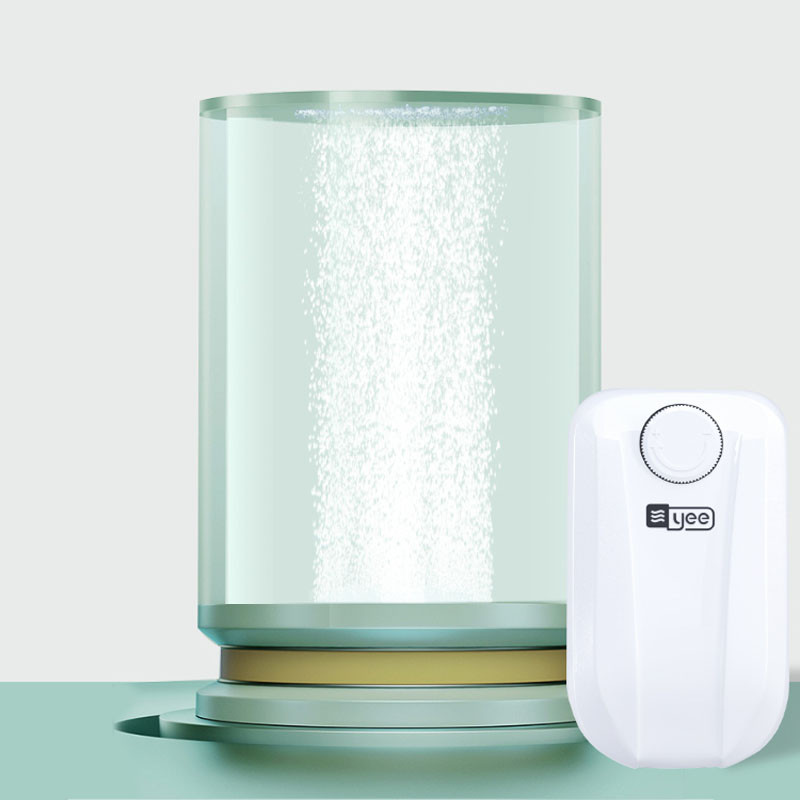 Pompă de aer pentru acvariu silențioasă oxigen pentru acvariu Compresor de aer pentru rezervor de pește Pompă de oxigen cu o singură ieșire dublă cu supapă de reținere 220V