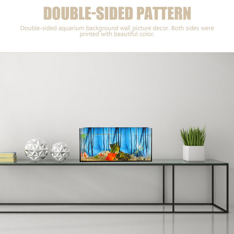 Ενυδρείο φόντο Δεξαμενή ψαριών Εικόνα φόντου Διακόσμηση αφίσας αξεσουάρ διακοσμητικά χαρτιά 3D πέτρινη εικόνα Fadeless