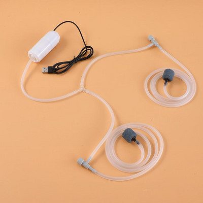 USB akvaariumi õhupump kaasaskantav kalapaagi õhupump vaikne õhukompressor aeraator väike vaikne hapnikupump koos tarvikutega