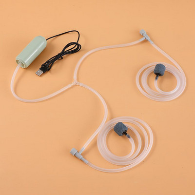 USB akvaariumi õhupump kaasaskantav kalapaagi õhupump vaikne õhukompressor aeraator väike vaikne hapnikupump koos tarvikutega