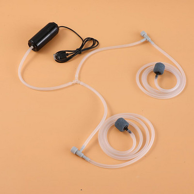 USB akvaariumi õhupump kaasaskantav kalapaagi õhupump vaikne õhukompressor aeraator väike vaikne hapnikupump koos tarvikutega