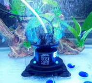 BOYU 1 bucată 220-240V 2.8W PY-101 rezervor de pește pompă de aer submersibilă acvariu pompă de oxigen silențioasă încorporată cu lumină LED 95*90*75mm