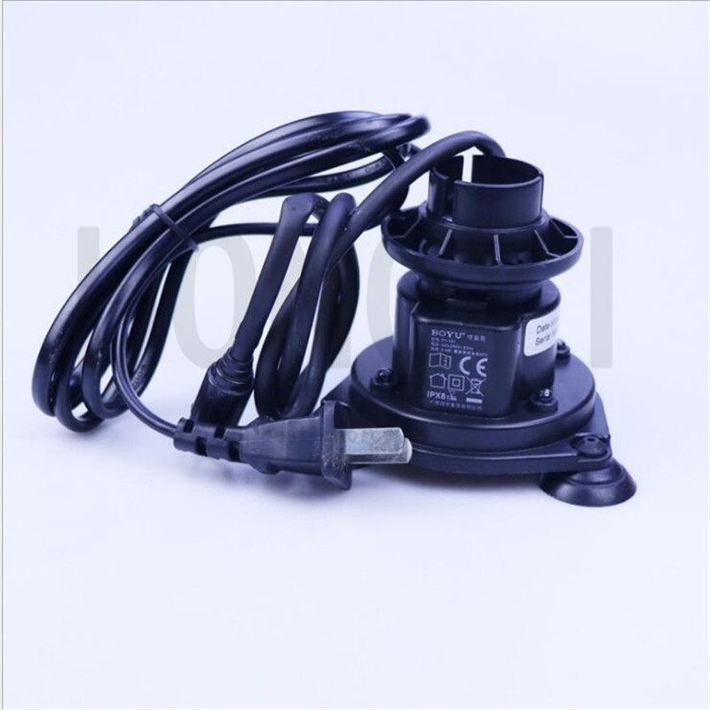 BOYU 1 bucată 220-240V 2.8W PY-101 rezervor de pește pompă de aer submersibilă acvariu pompă de oxigen silențioasă încorporată cu lumină LED 95*90*75mm