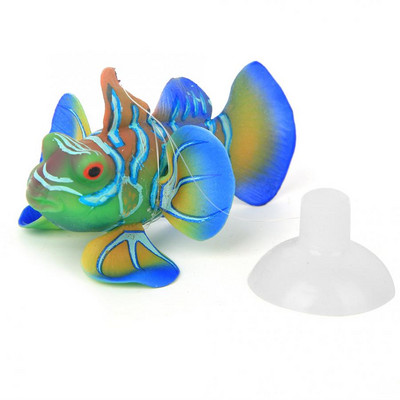 Simulare din silicon pește broască acvariu decorare rezervor de pește luminoasă stea de mare falsă pește realist peisaj ornament peisaj