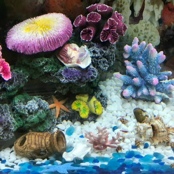 Ρητίνη τεχνητή διακόσμηση ενυδρείου κοραλλιών Δεξαμενή ψαριών Στολίδι Κοραλλιογενής ύφαλος Πέτρινη διακόσμηση λουλουδιών κοραλλιών Φόντο ενυδρείου 15 στυλ